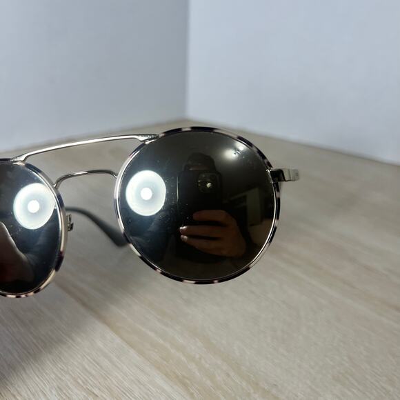 RARE! Prada SPR51S UAO-1C0 Sunglasses Beige Tortoise Silver READ DESC 54-22-135 main image 4